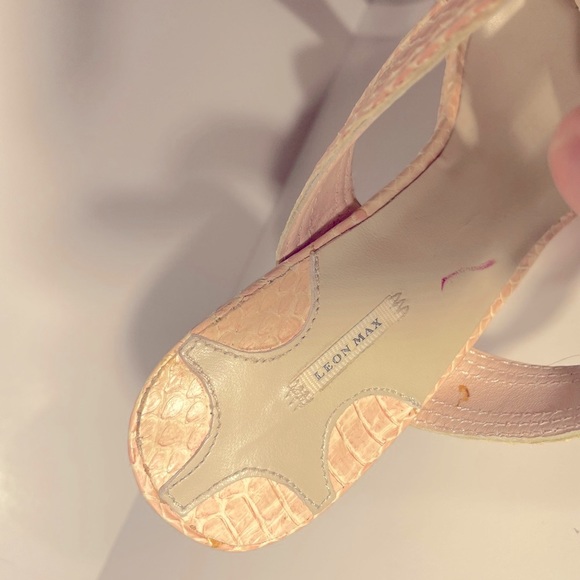 Soft pink nice heels Leon Max. Size 71/2 - Picture 5 of 7